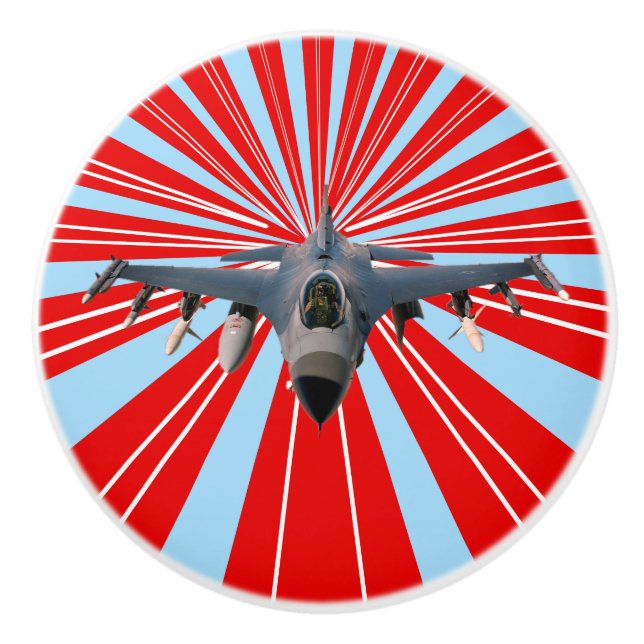 Pomo De Cerámica Jet de combate (Anverso)
