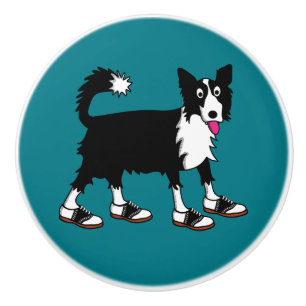 Pomo De Cerámica Jett the Border Collie