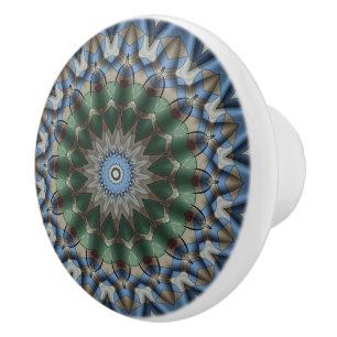 Pomo De Cerámica Kaleidoscopio colorido