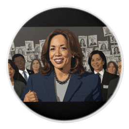 Pomo De Cerámica Kamala Harris Personalizado