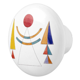 Pomo De Cerámica Kandinsky, Acuarela, Boceto Puerta de Kiev