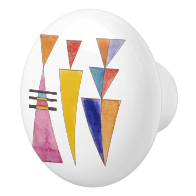 Pomo De Cerámica Kandinsky, acuarela, puerta de esbozo de Kiev (Derecha)