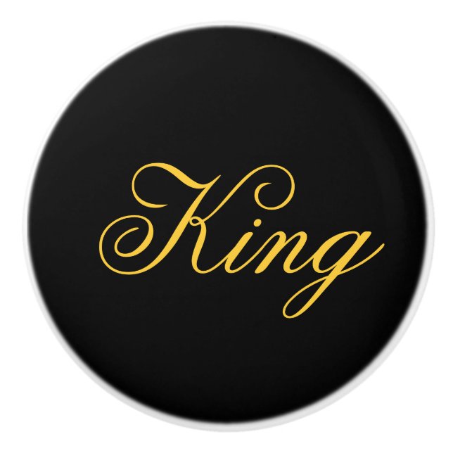 Pomo De Cerámica King Ceramic Knob (Anverso)