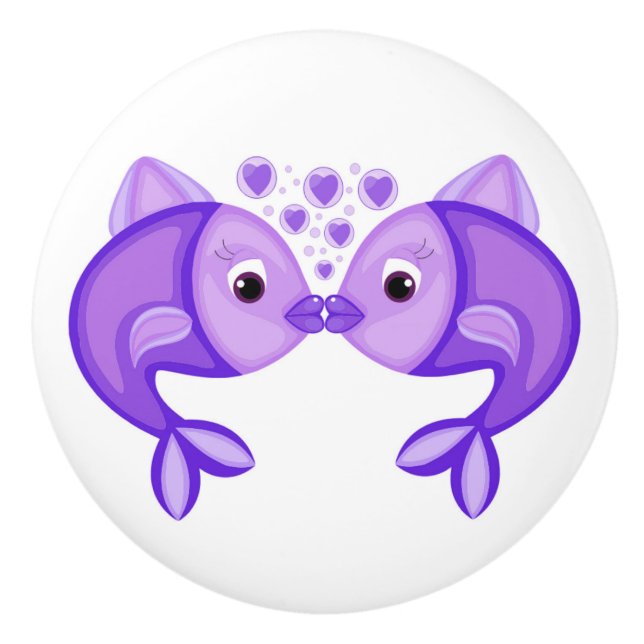 POMO DE CERÁMICA KISSING FISH (Anverso)