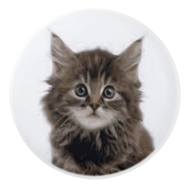 POMO DE CERÁMICA KITTY CAT (Anverso)