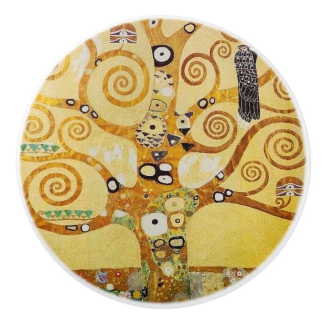Pomo De Cerámica Klimt, árbol de la vida (Anverso)
