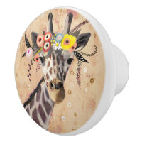 Klimt Giraffe | Corona De Flores