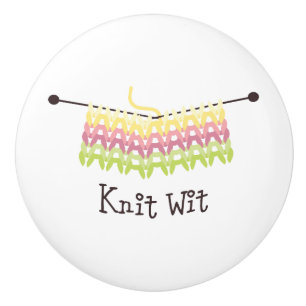 Pomo De Cerámica Knit Wit