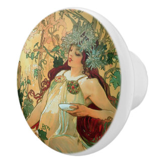 Pomo De Cerámica Knob cerámico Art Nouveau