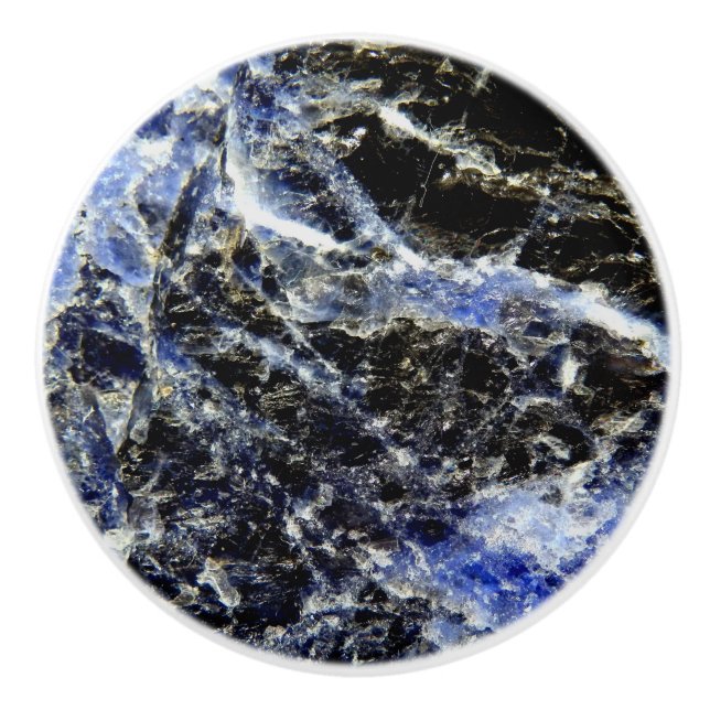 Pomo De Cerámica Knob Cerámico Lapis Lazuli (Anverso)