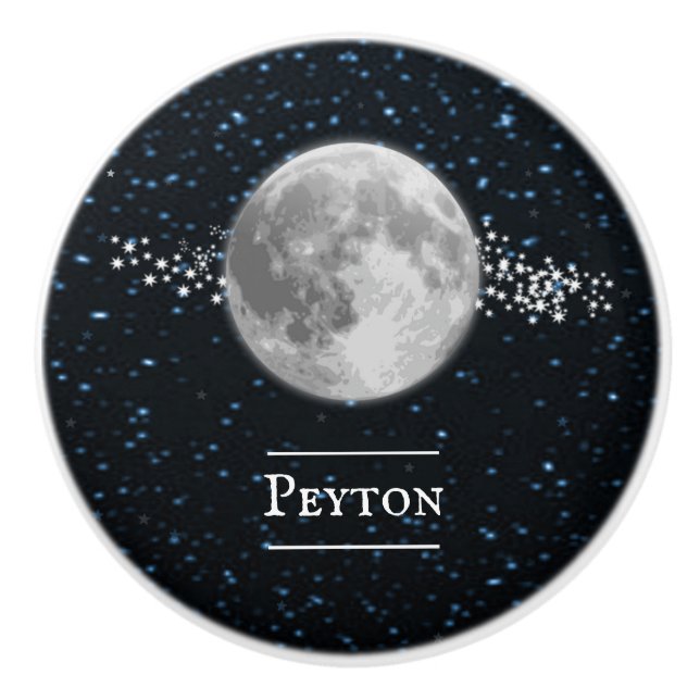 Pomo De Cerámica Knob cerámico personalizado lunar (Anverso)