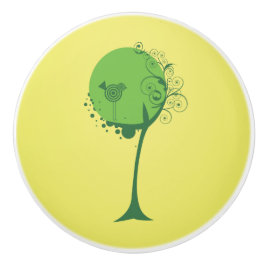 Pomo De Cerámica Knob de cerámica de árbol abstracto