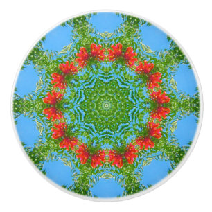 Pomo De Cerámica Knob de cerámica floral Kaleidoscope