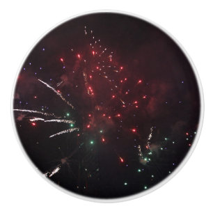 Pomo De Cerámica Knob de fuegos artificiales