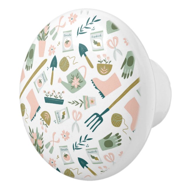 Pomo De Cerámica Knob de tiempo de jardín (Derecha)