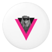 Knob Guay Lion Ceramic