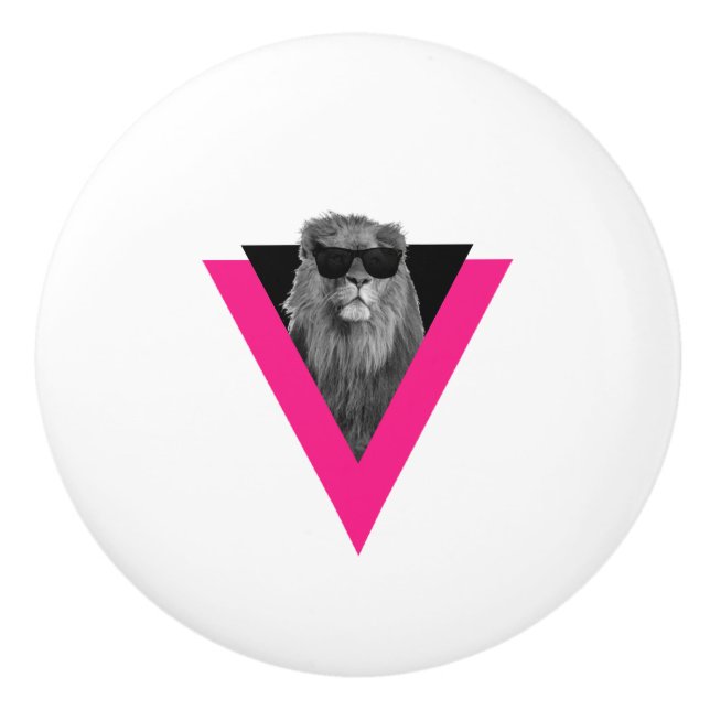 Pomo De Cerámica Knob Guay Lion Ceramic (Anverso)