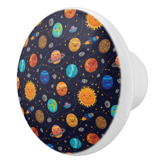 Pomo De Cerámica Knob Happy Planets