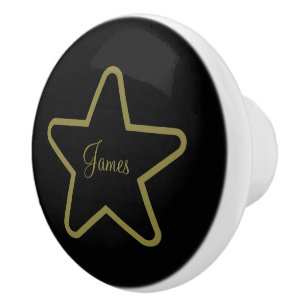 Pomo De Cerámica Knob personalizado de cerámica de estrella