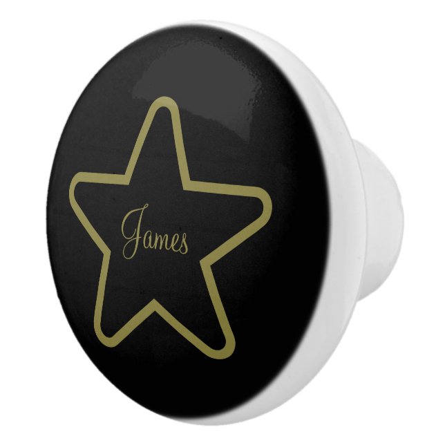 Pomo De Cerámica Knob personalizado de cerámica de estrella (Derecha)