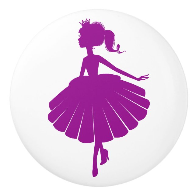 Pomo De Cerámica Knob Princess Drawer (Anverso)