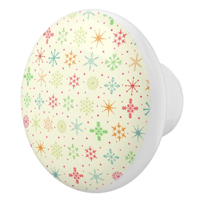 Pomo De Cerámica Knob Retro Stars (Derecha)