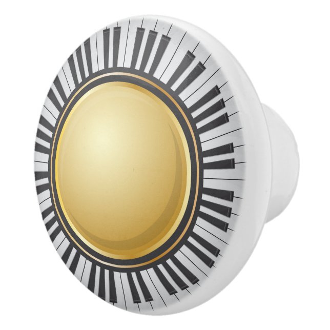 Pomo De Cerámica Knobs de música de piano (Derecha)