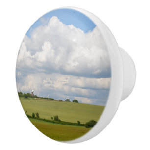 Pomo De Cerámica Knobs ingleses para vestidores rurales