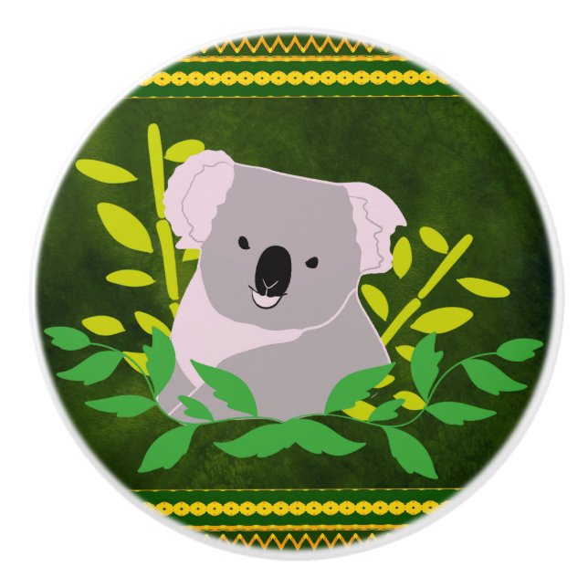 Pomo De Cerámica Koala (Anverso)