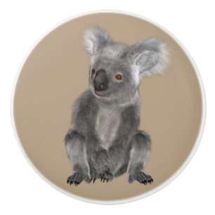 Pomo De Cerámica Koala Bear