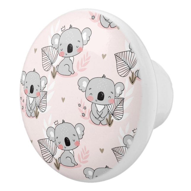 Pomo De Cerámica Koala Bears (Derecha)