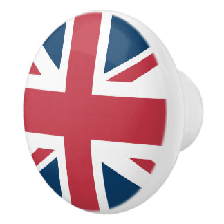Pomo De Cerámica La bandera británica Union Jack