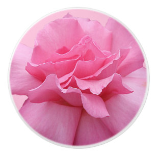 Pomo De Cerámica La cerámica rosa rosa de moda lindo boho blanco fl