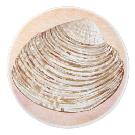 Pomo De Cerámica La cuta concha de mar que vive en el océano Arte W