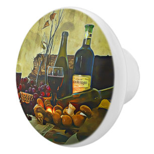 Pomo De Cerámica La decoración de la cocina de campo del vino