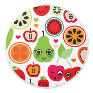 Pomo De Cerámica la fruta embroma la manzana del ilustracion