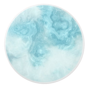 Pomo De Cerámica La manija del cajón de las azules turquesas,