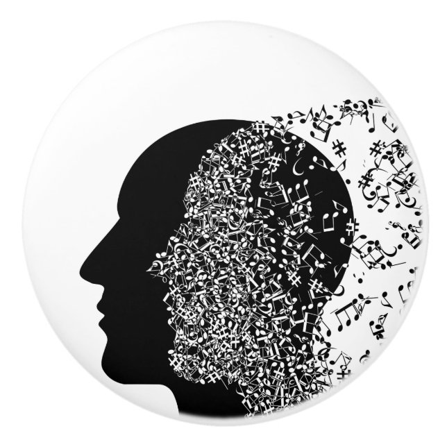 Pomo De Cerámica La Mente de la Música (Anverso)