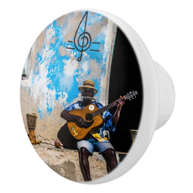 Pomo De Cerámica La música es la medicina de la mente (Derecha)