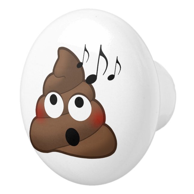 Pomo De Cerámica La música observa emoji del impulso (Derecha)