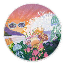 Pomo De Cerámica ¡La Ola! 