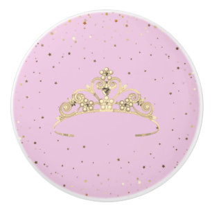 Pomo De Cerámica La princesa Miss América, corona del gabinete de