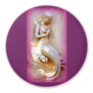 Pomo De Cerámica La sirena de piedra Thunder_Cove