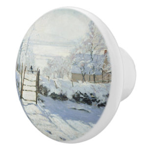 Pomo De Cerámica La urraca de Claude Monet