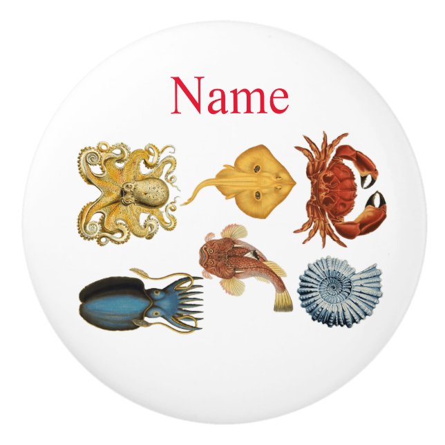 Pomo De Cerámica La variedad de Bebidas marinas únicas Thunder_Cove (Anverso)