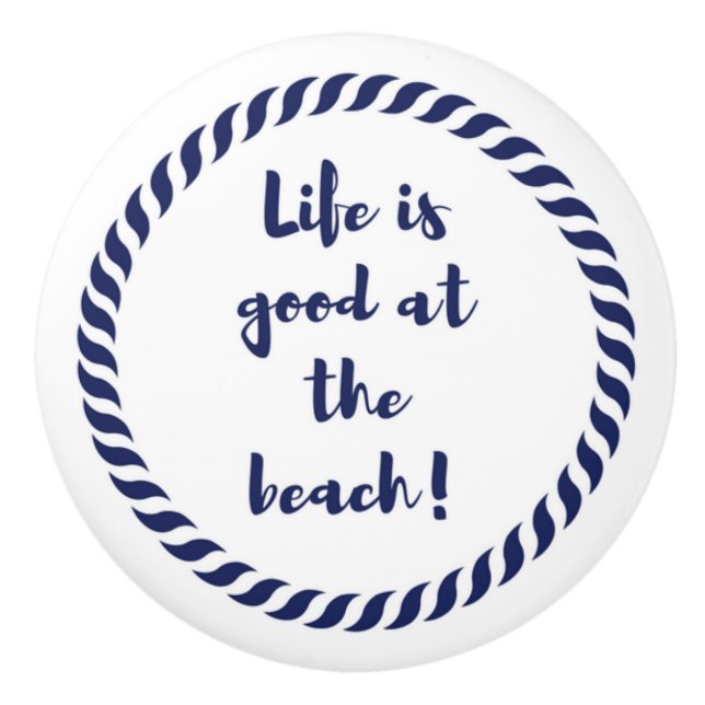 Pomo De Cerámica La vida es… (Anverso)