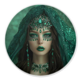 Pomo De Cerámica Lady Emerald Ceramic Knob