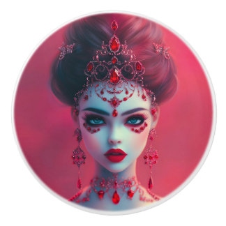 Pomo De Cerámica Lady Ruby, Knob cerámico