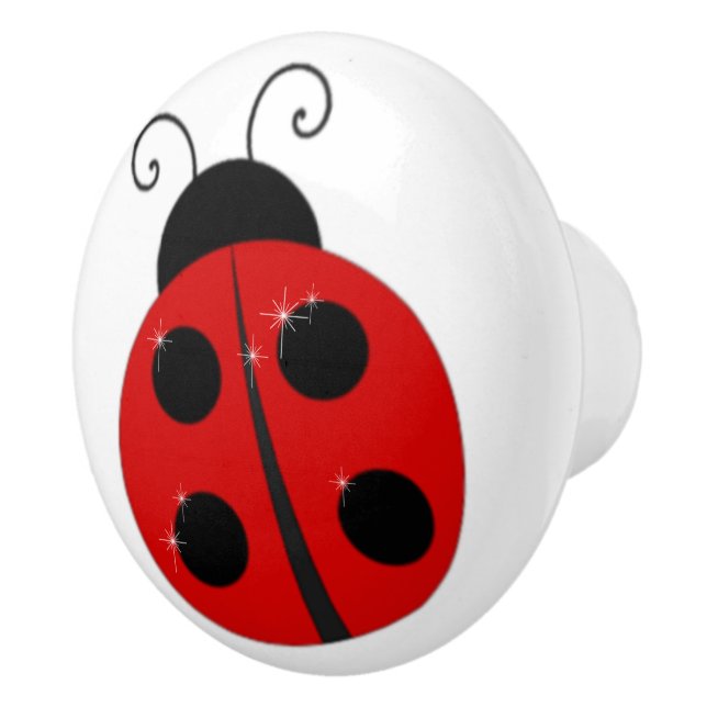 Pomo De Cerámica Ladybug (Derecha)
