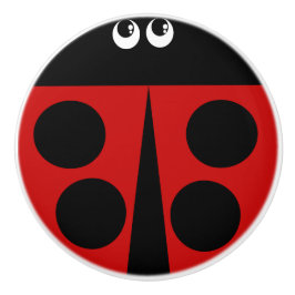 Pomo De Cerámica Ladybug